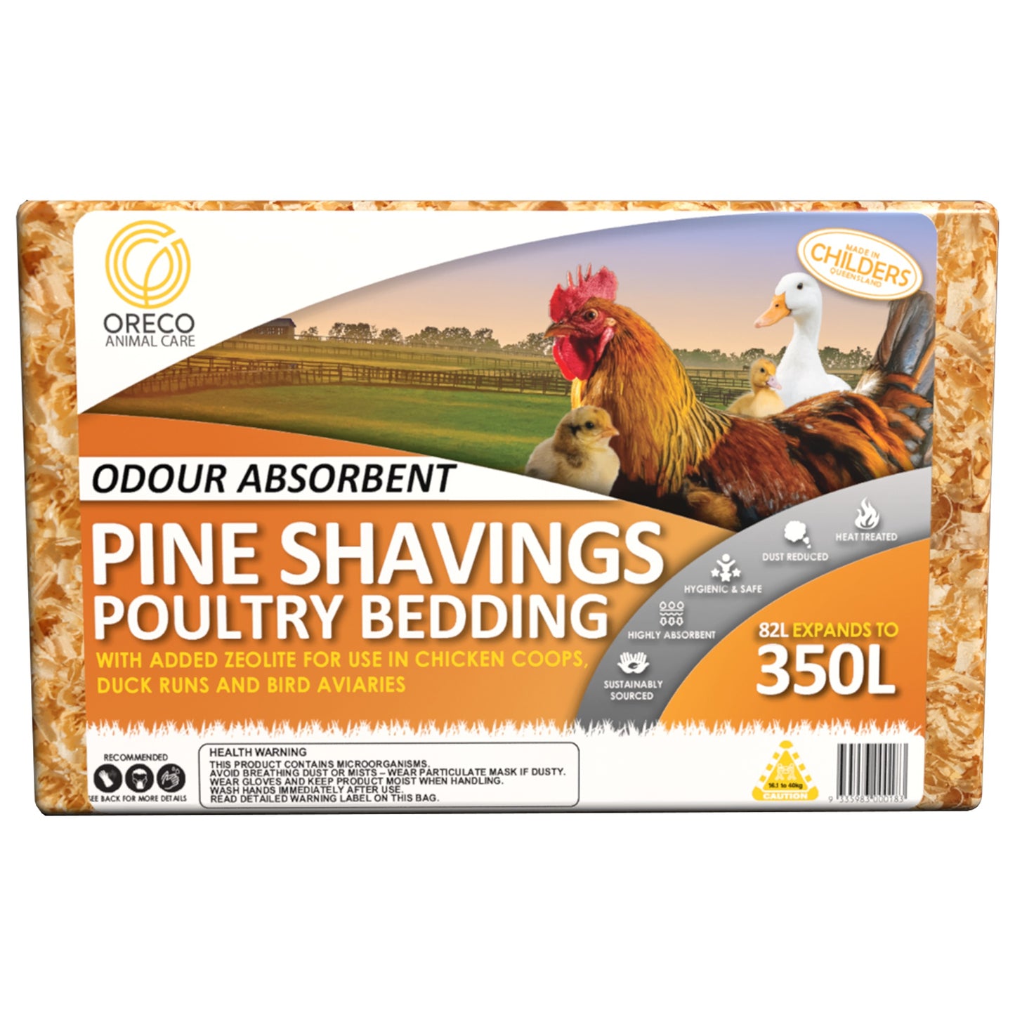 Oreco Pine Shavings & Zeolite Poultry Bedding