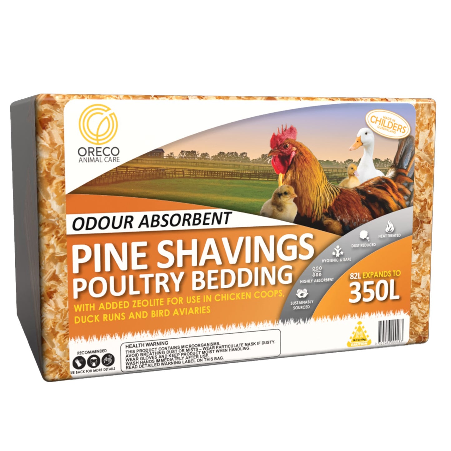 Oreco Pine Shavings & Zeolite Poultry Bedding