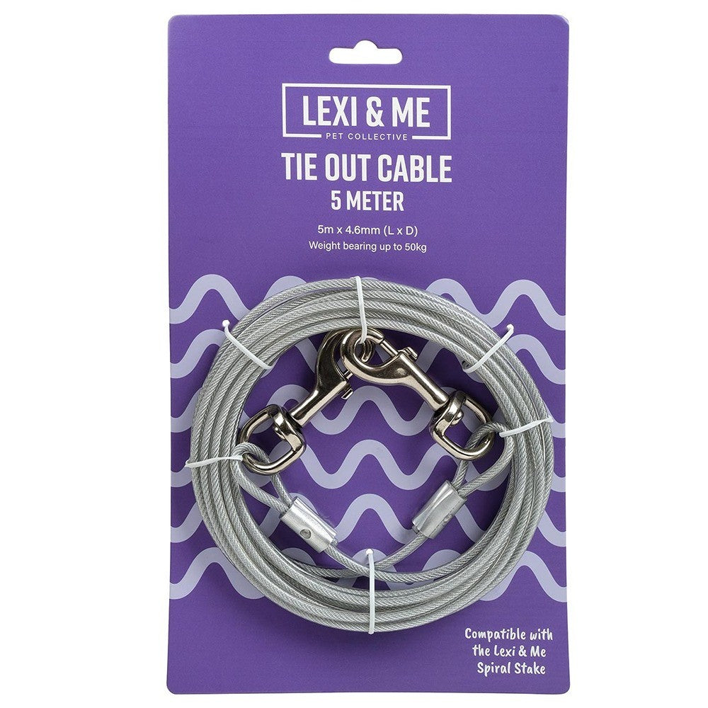 Lexi & Me Dog Reflective Tie Out Cable