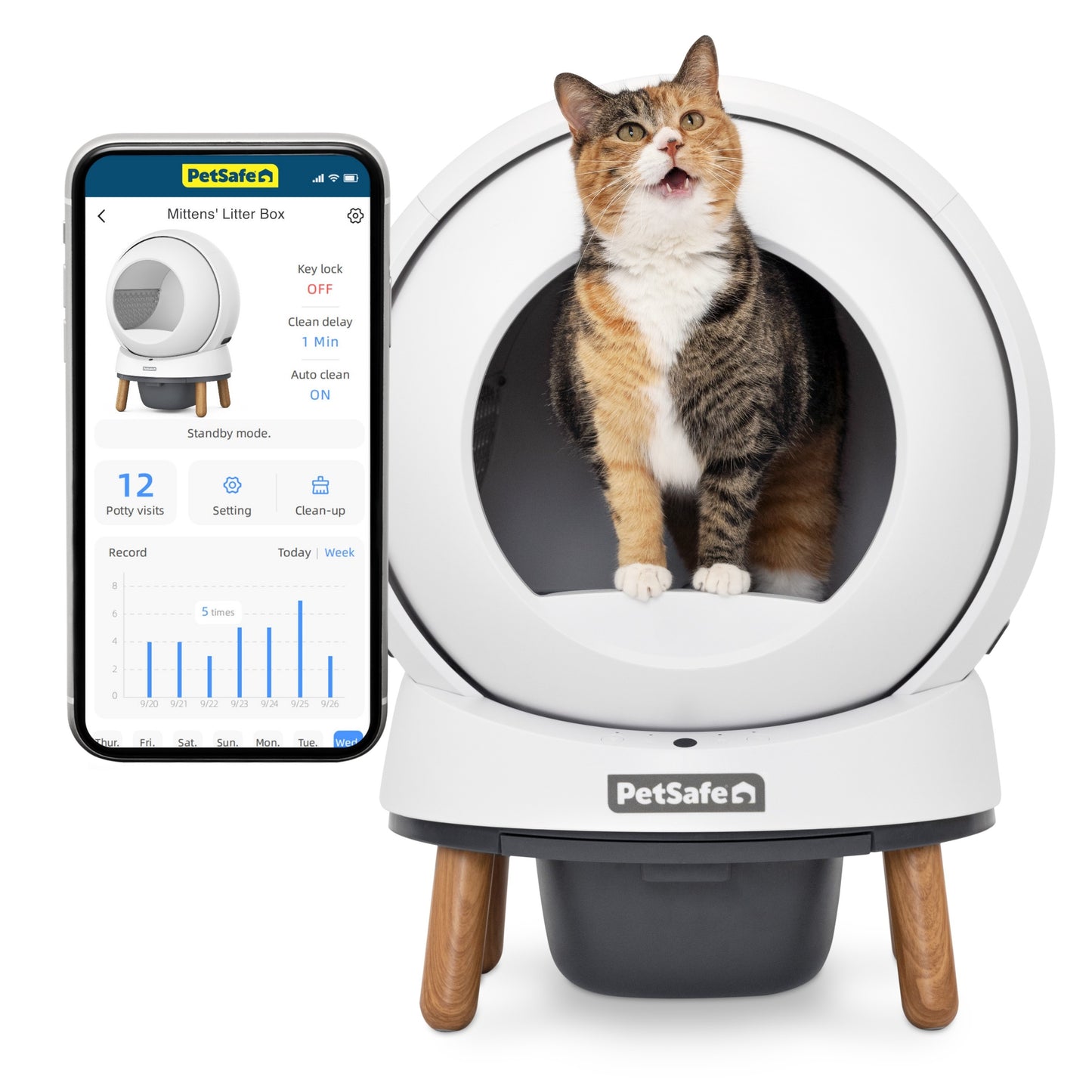 Petsafe ScoopFree SmartSpin Automatic Self Cleaning Cat Litter Box