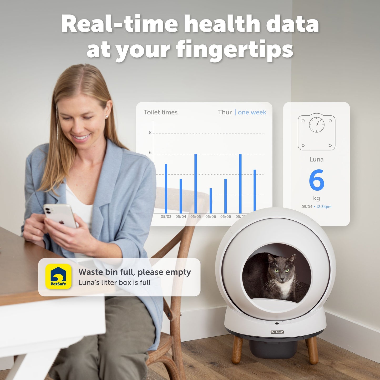 Petsafe ScoopFree SmartSpin Automatic Self Cleaning Cat Litter Box