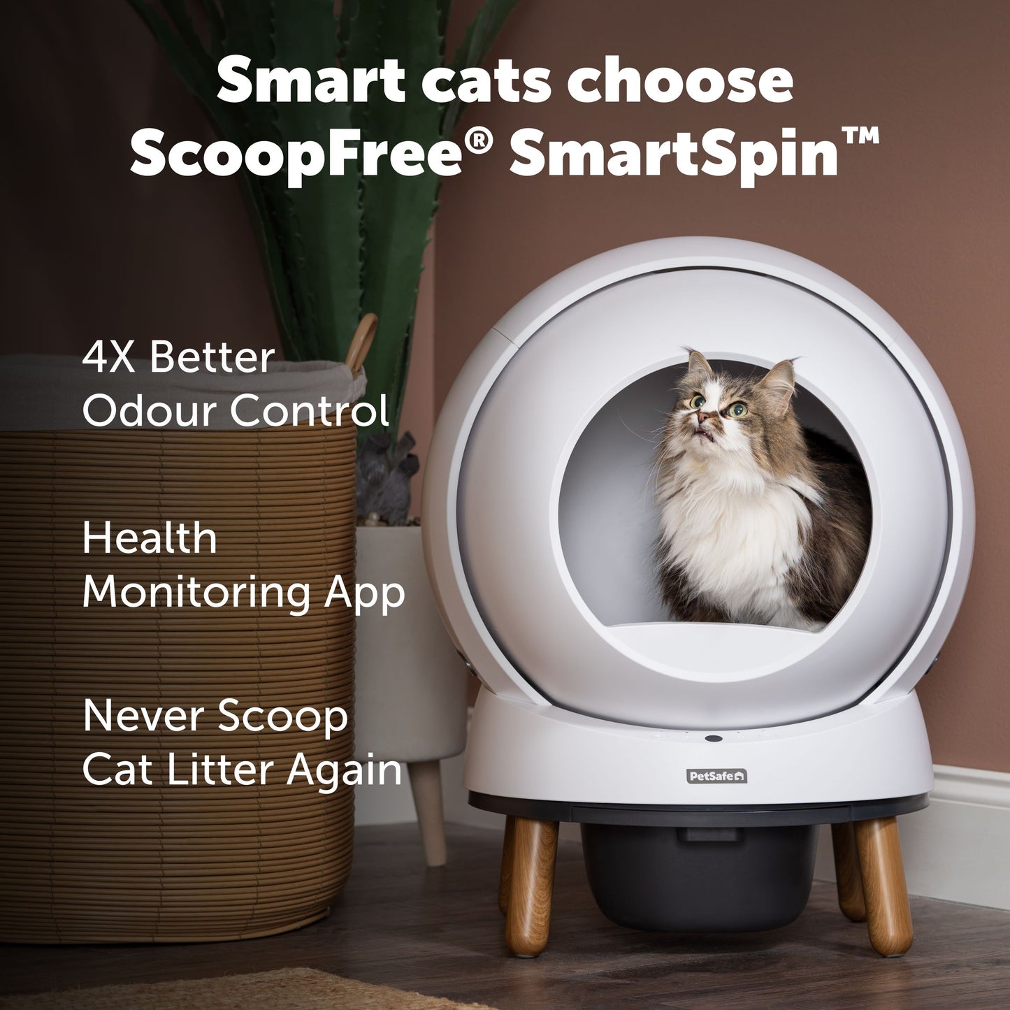 Petsafe ScoopFree SmartSpin Automatic Self Cleaning Cat Litter Box