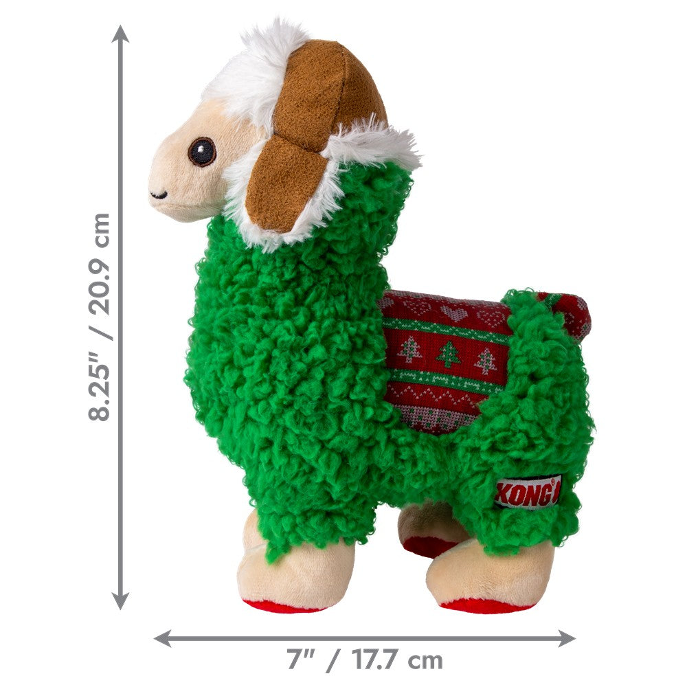 Kong Holiday Sherps Llama Dog Toy