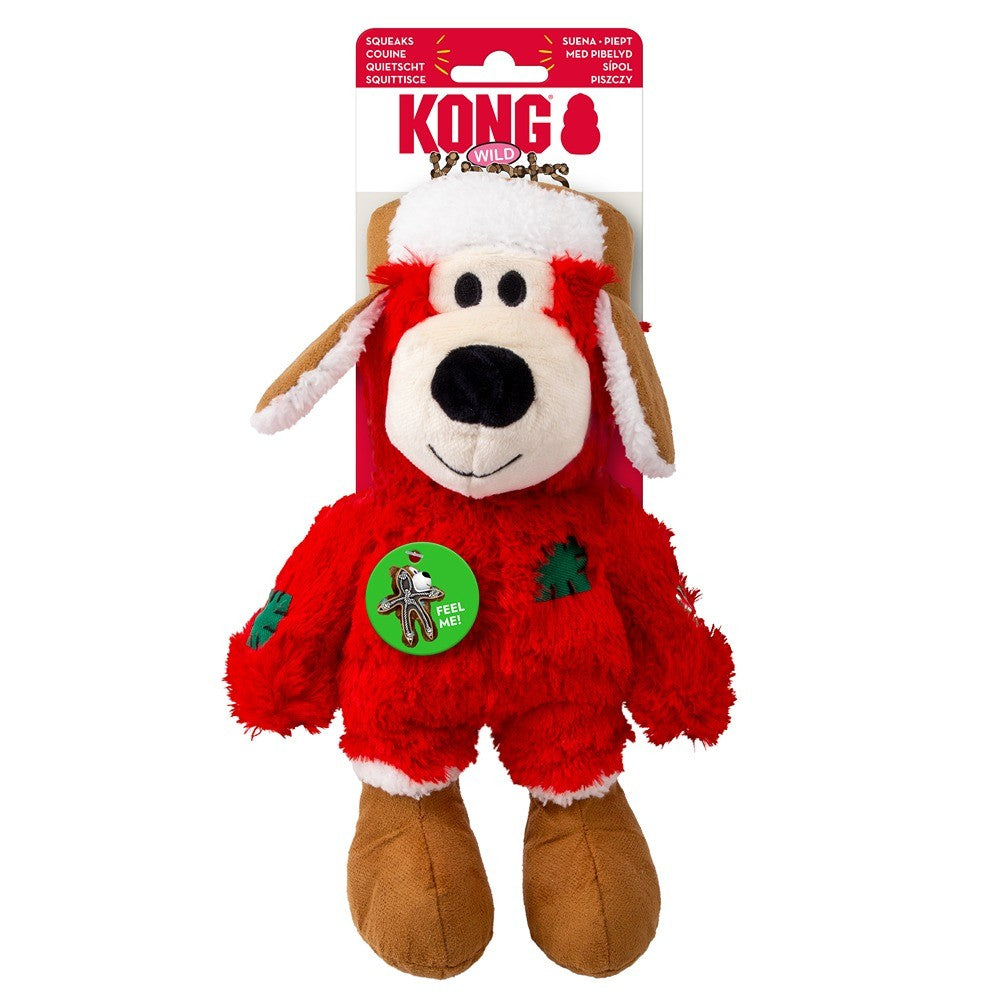 Kong Holiday Wild Knots Bear Dog Toy Assorted