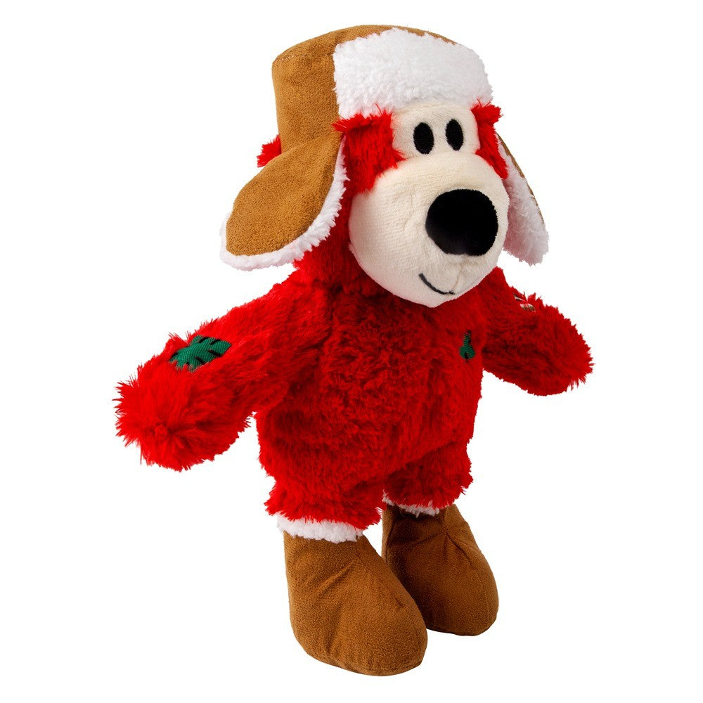 Kong Holiday Wild Knots Bear Dog Toy Assorted