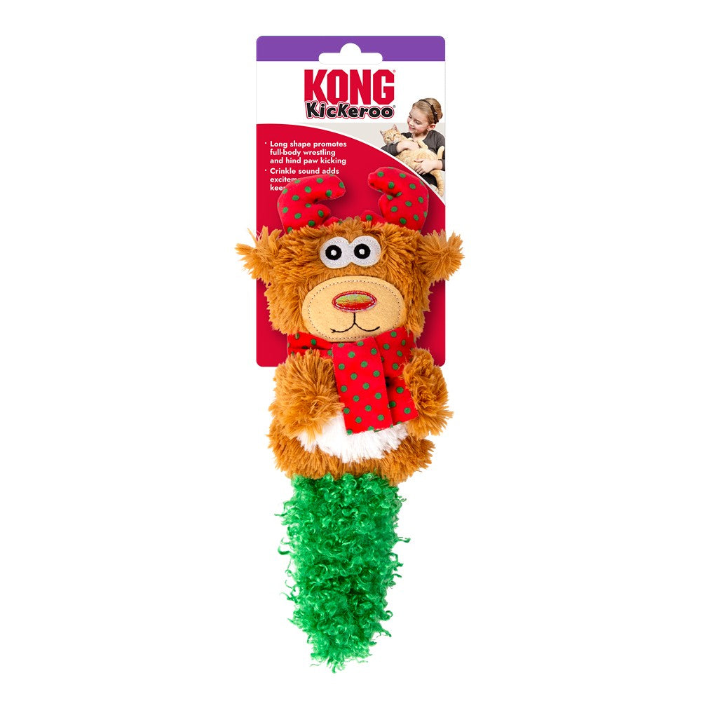 Kong Holiday Kickeroo Character Cat Toy Assorted