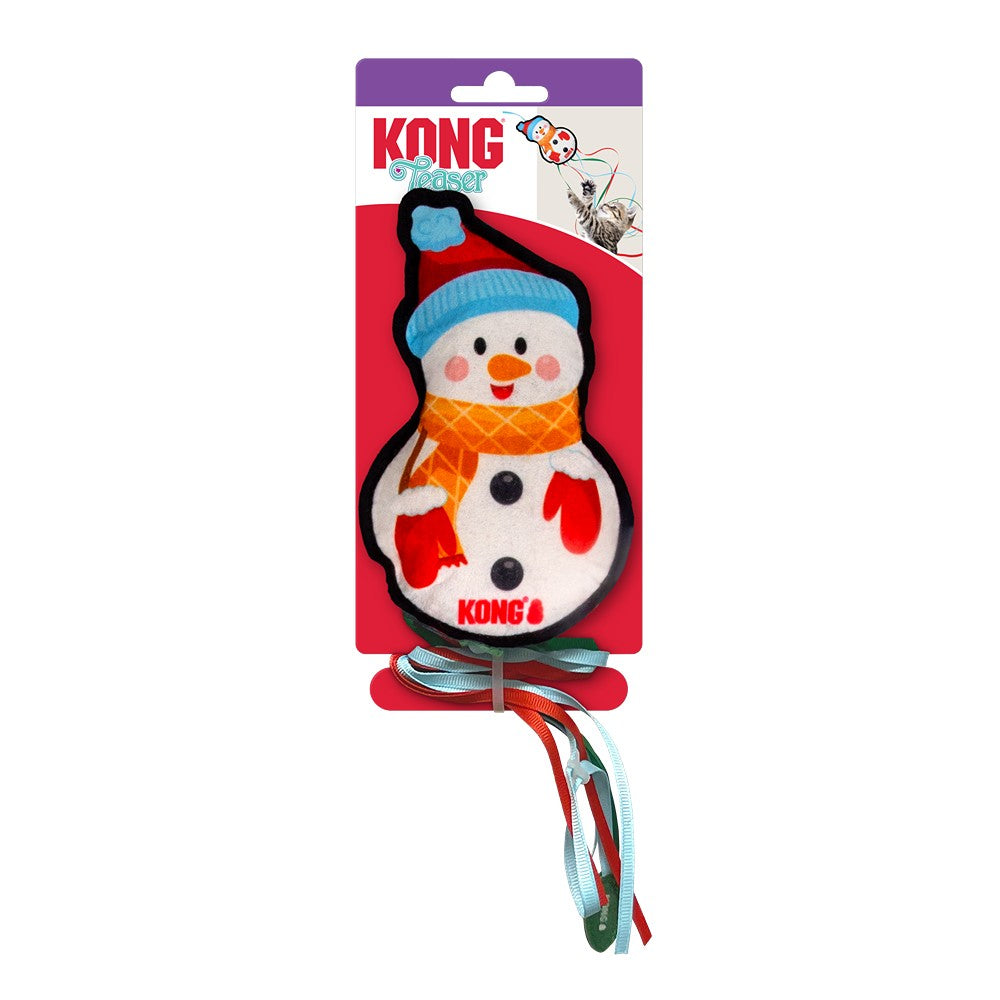 Kong Holiday Teaser Snowman Cat Toy