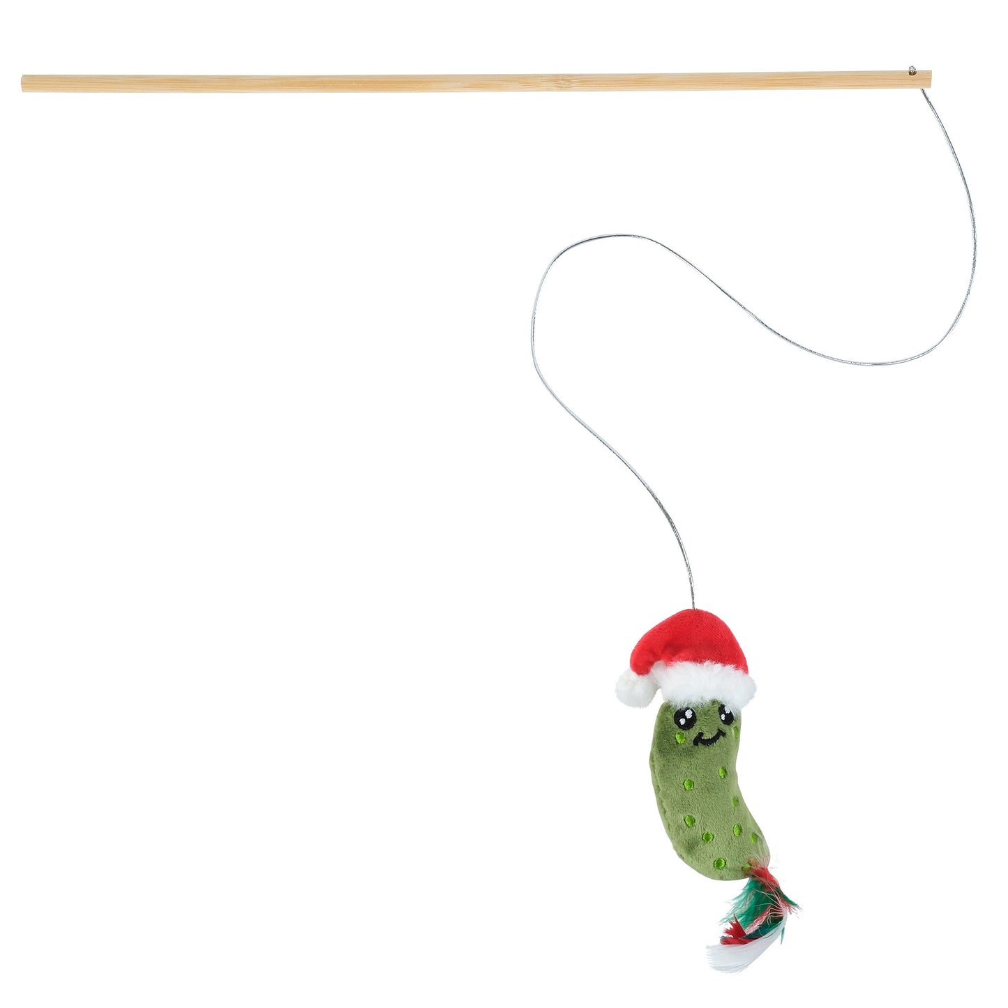 Petstock Christmas Pickle Wand Teaser Cat Toy