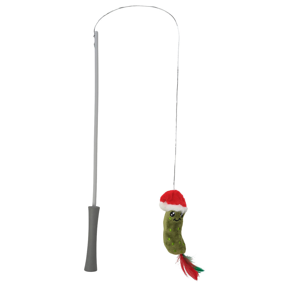 Petstock Christmas Pickle Teaser Wand Cat Toy