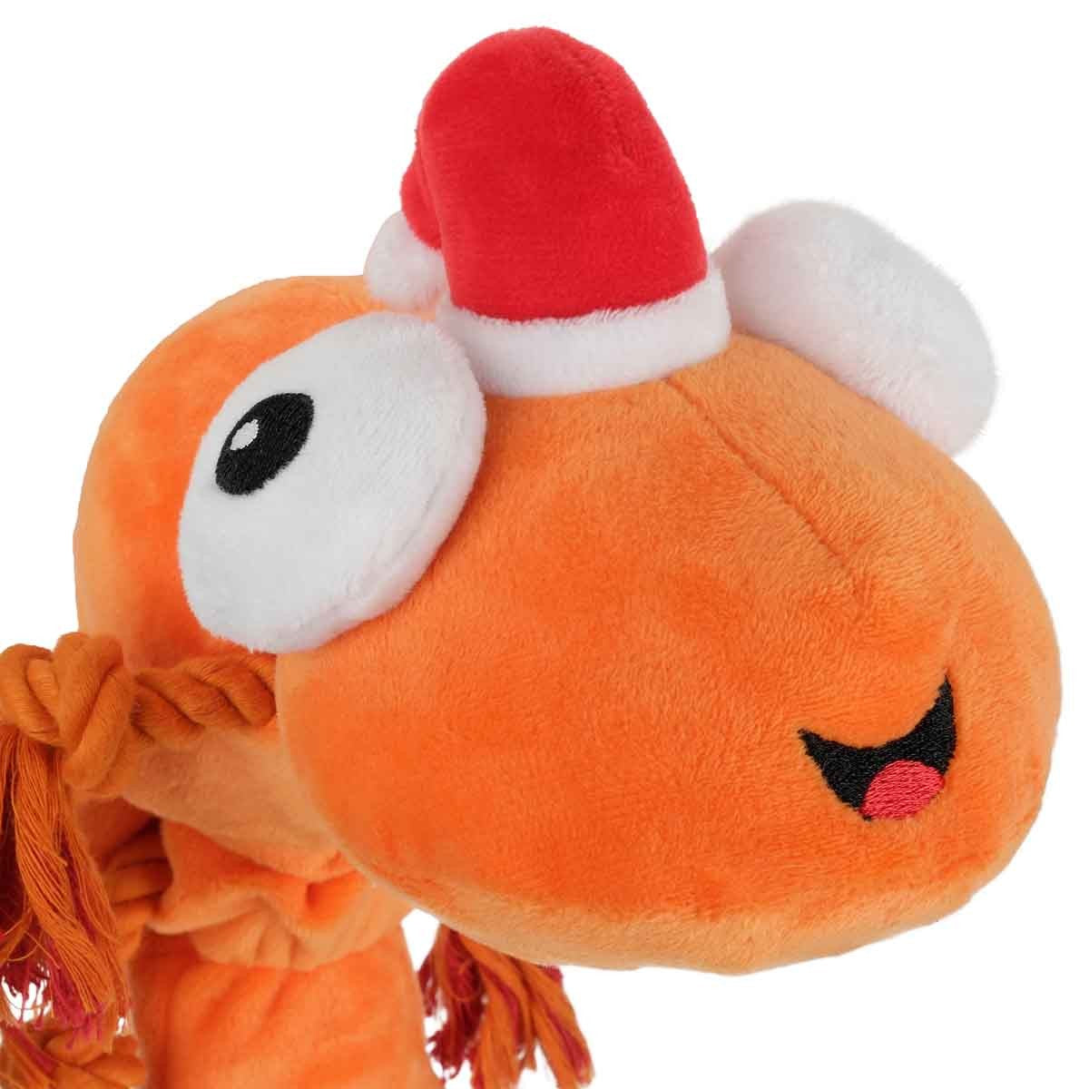 Petstock Christmas Prawn Plush Rope Dog Toy