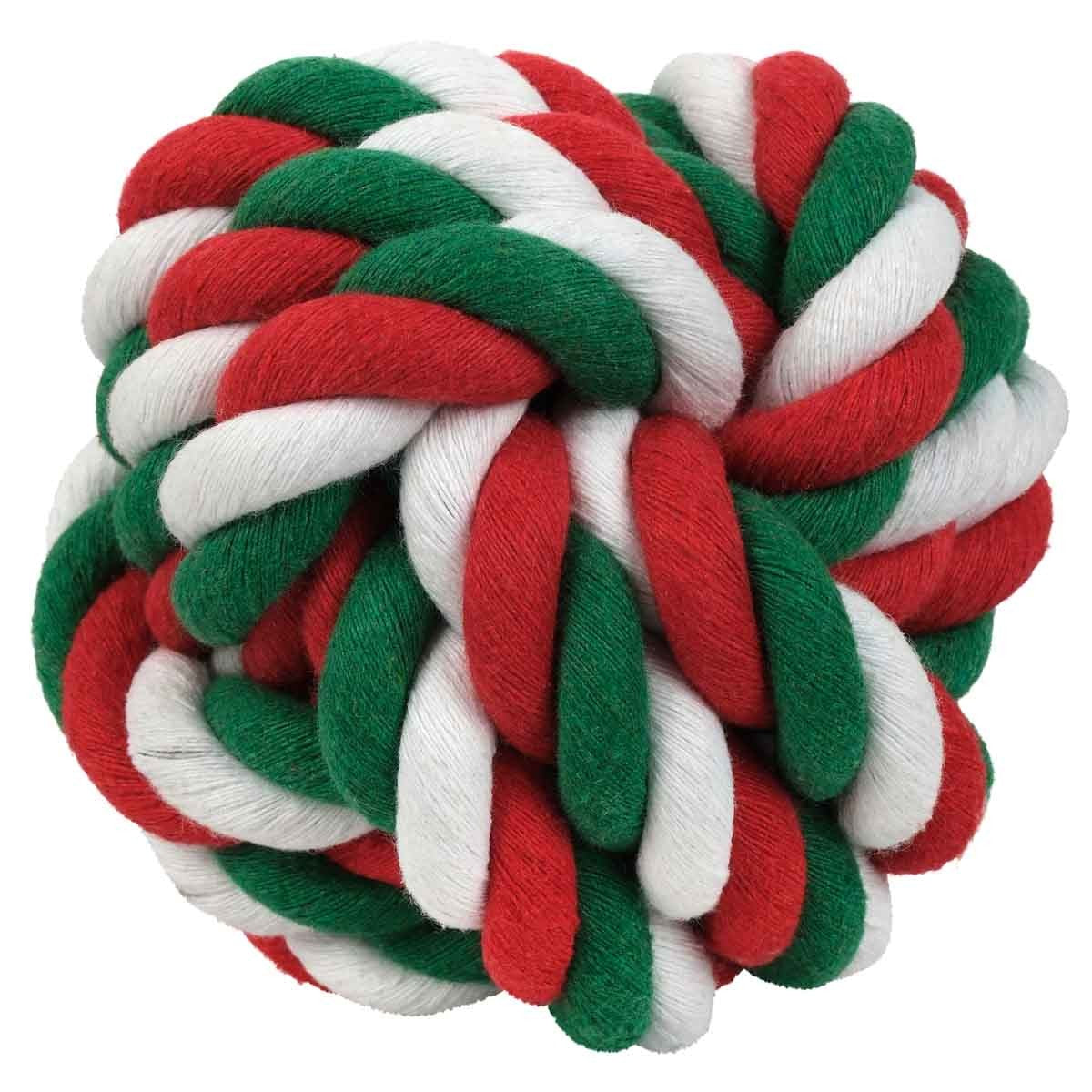 Petstock Christmas Rope Ball Dog Toy