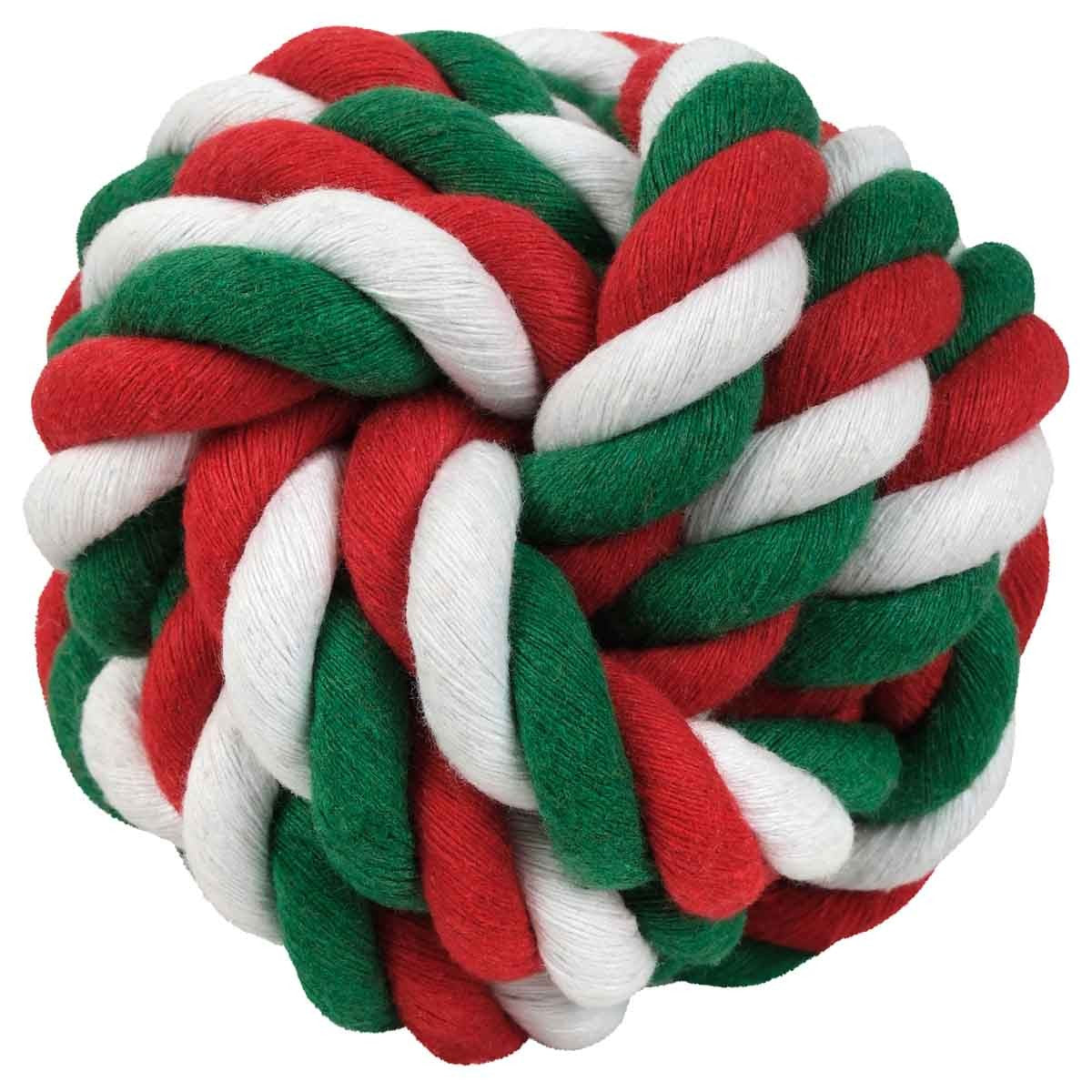Petstock Christmas Rope Ball Dog Toy