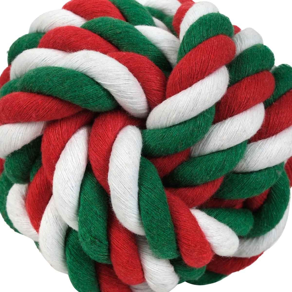 Petstock Christmas Rope Ball Dog Toy