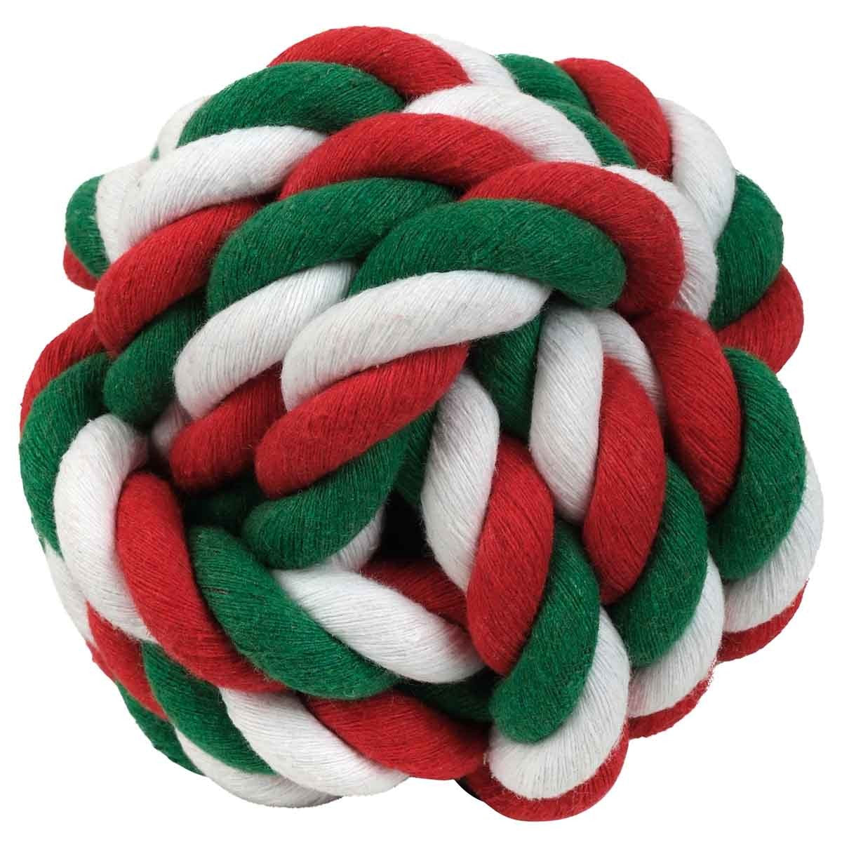 Petstock Christmas Rope Ball Dog Toy