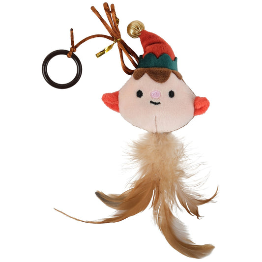 Petstock Christmas Elf Fingerloop Teaser Cat Toy