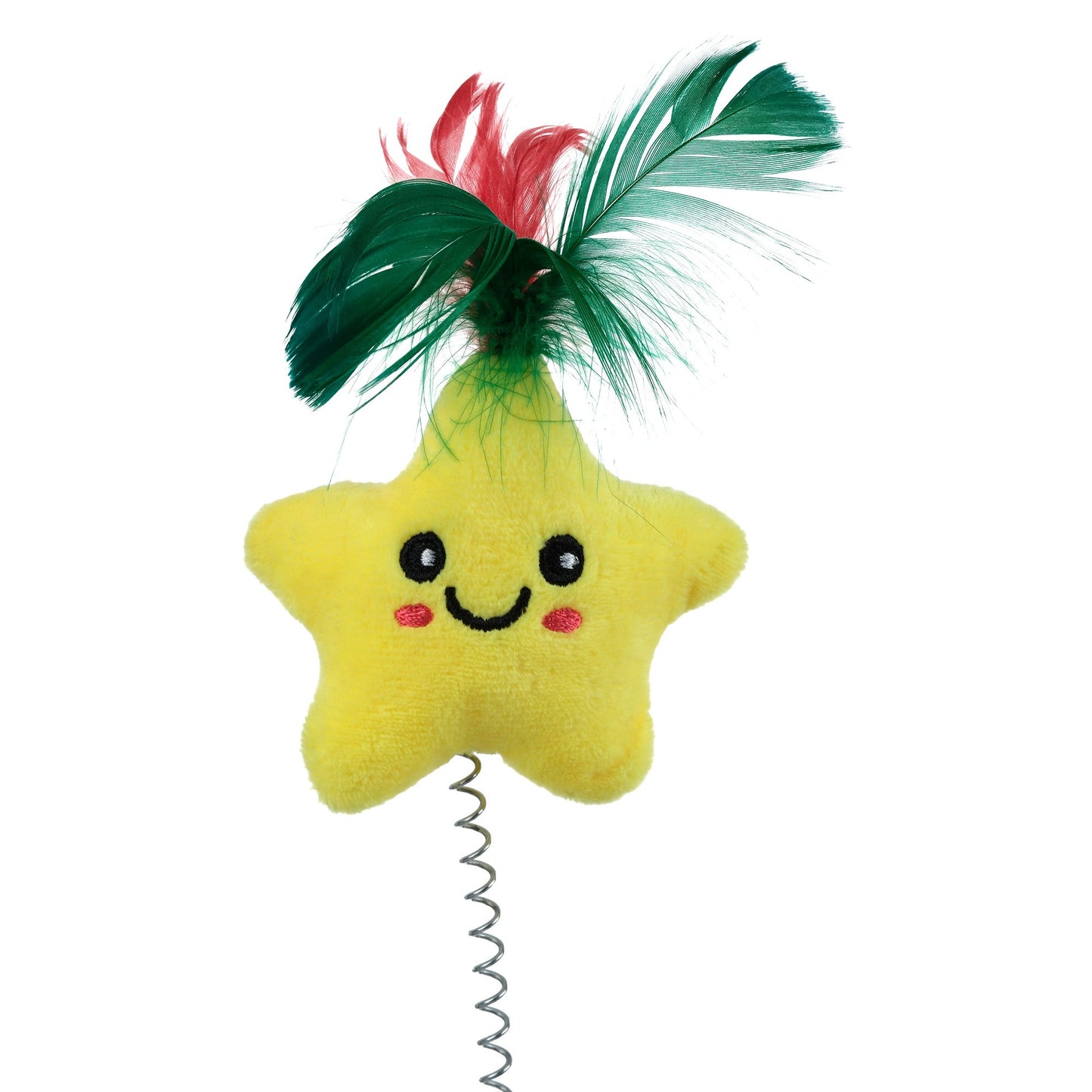 Petstock Christmas Star Suction Spring Teaser Cat Toy
