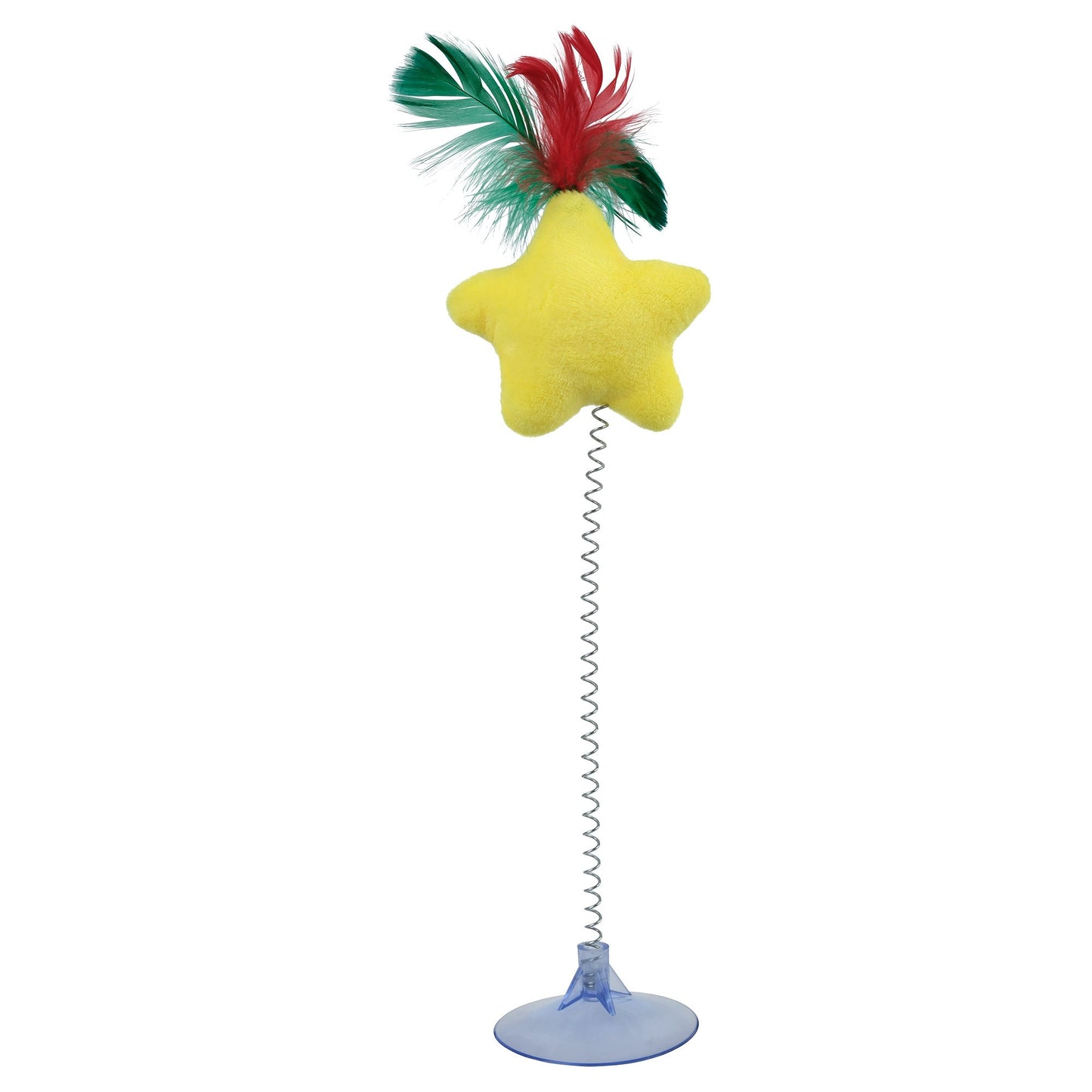 Petstock Christmas Star Suction Spring Teaser Cat Toy