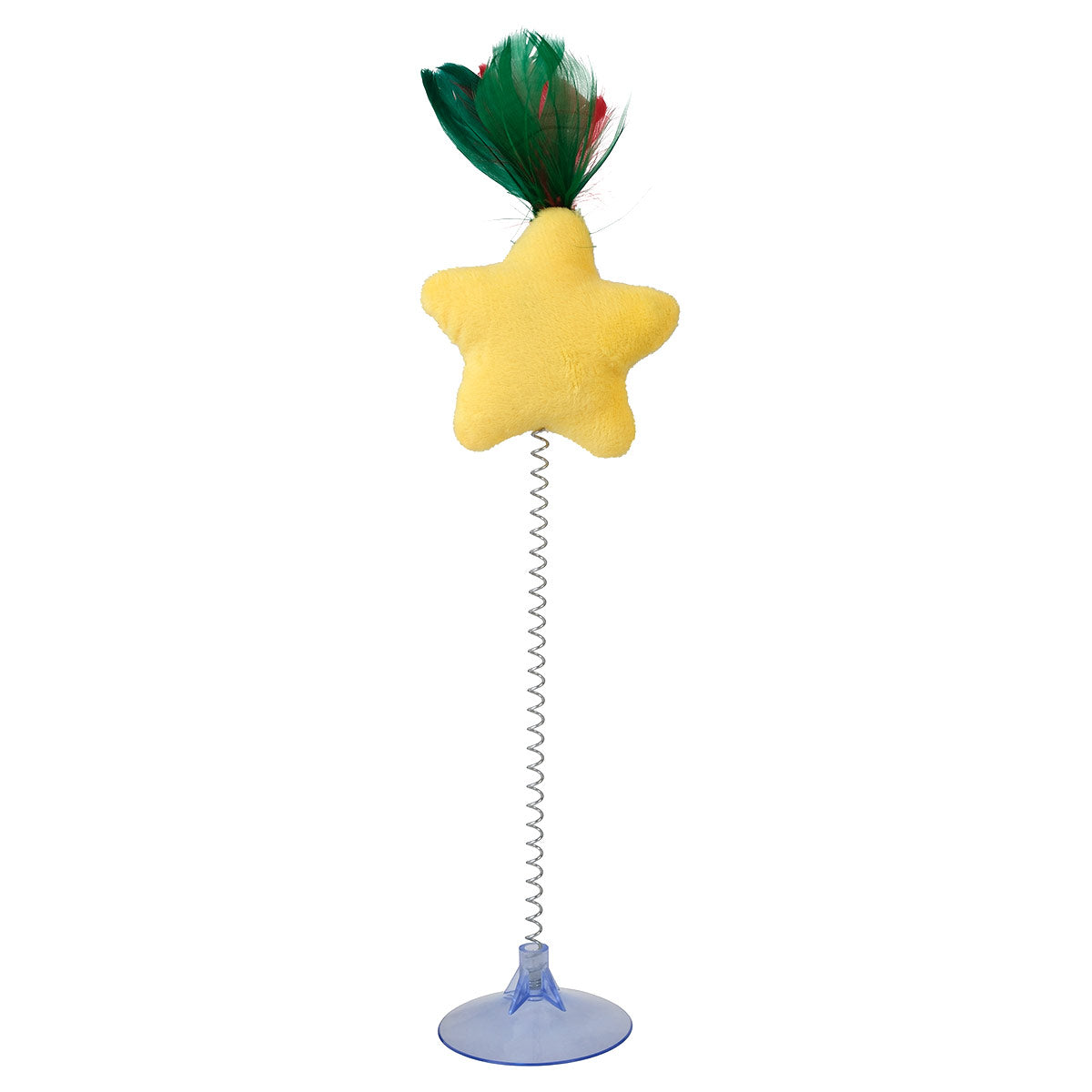 Petstock Christmas Spring Star Suction Teaser Cat Toy