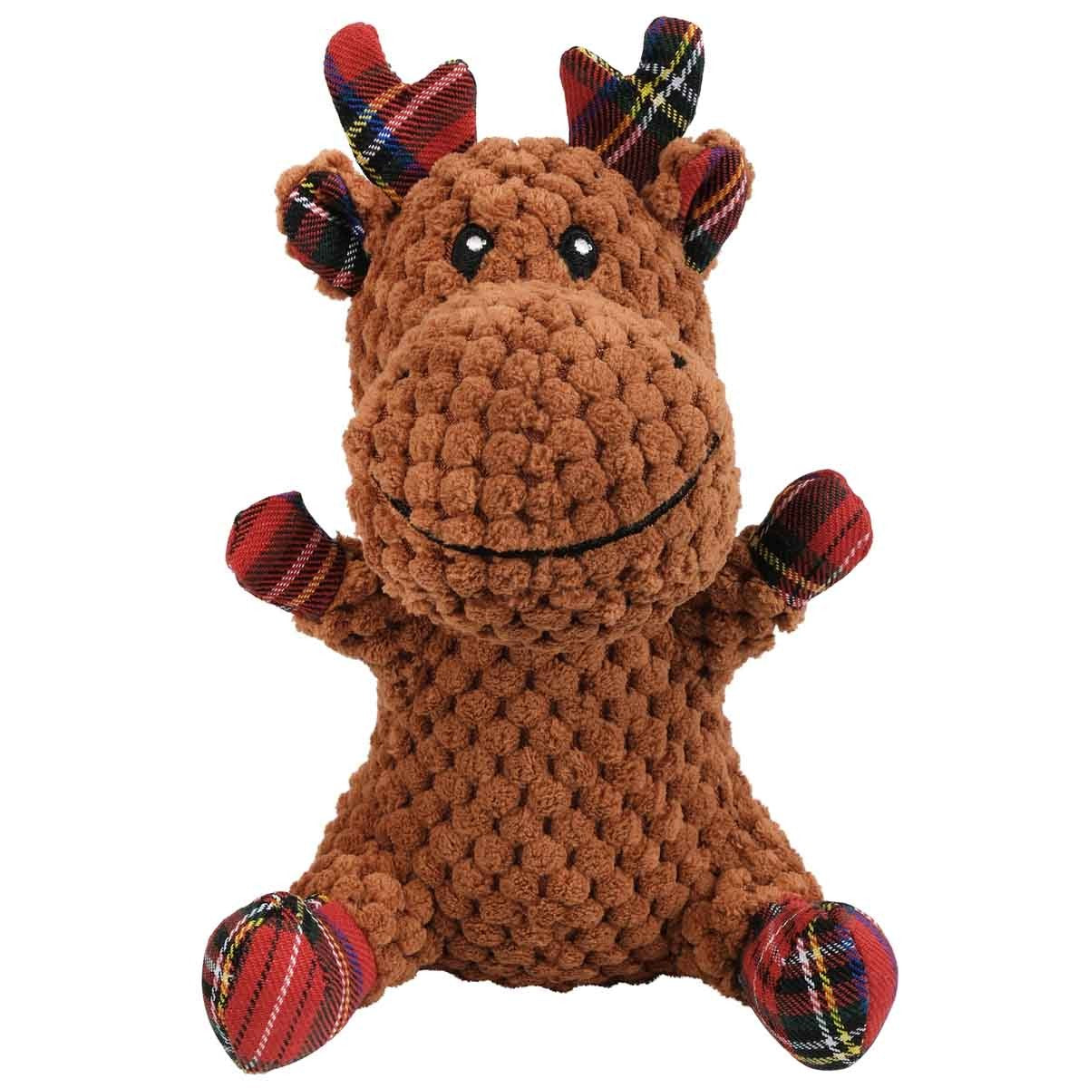 Petstock Foundation Christmas Plush Reindeer Dog Toy