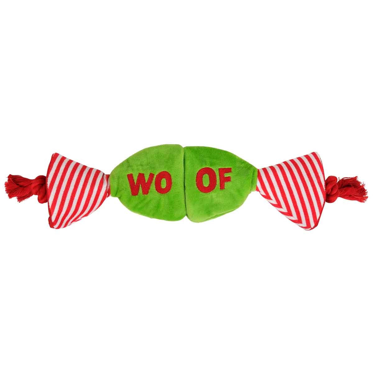 Petstock Christmas Bonbon Crinkle Rope Dog Toy