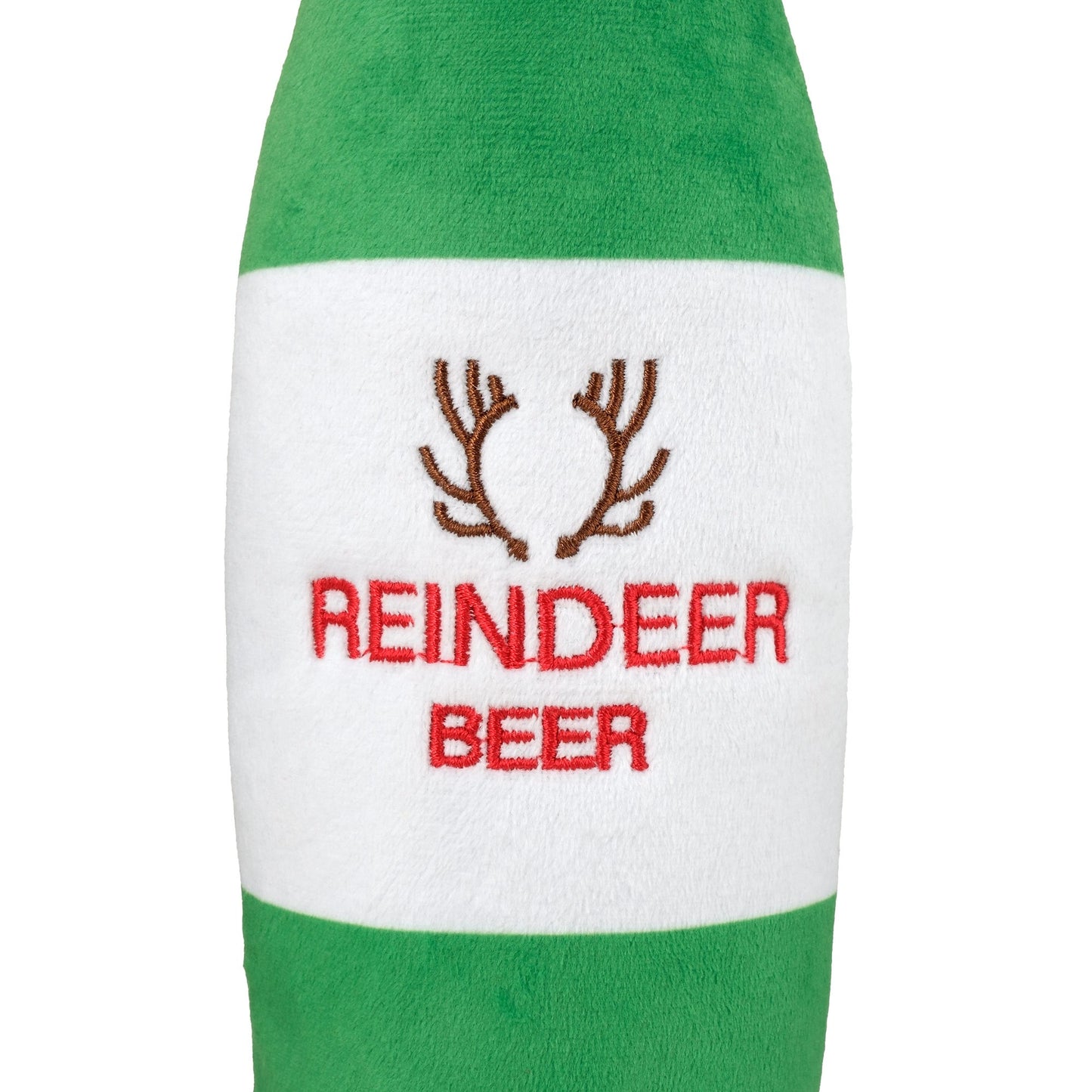 Petstock Christmas Reindeer Beer Bottle Crusher Dog Toy
