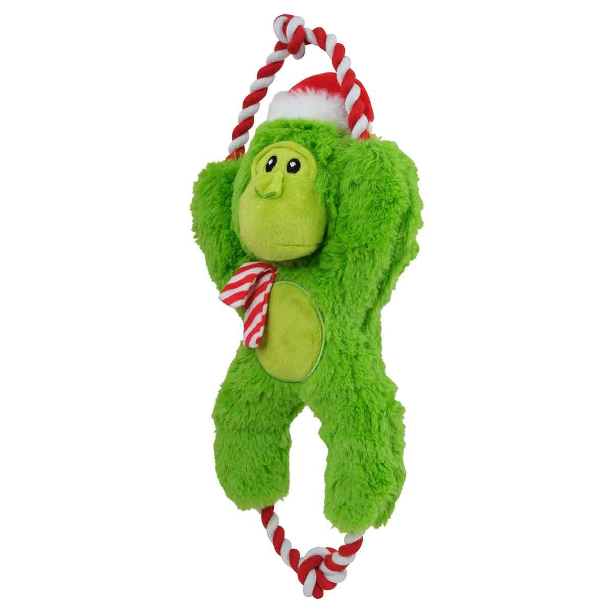 Petstock Christmas Monkey Tug Dog Toy