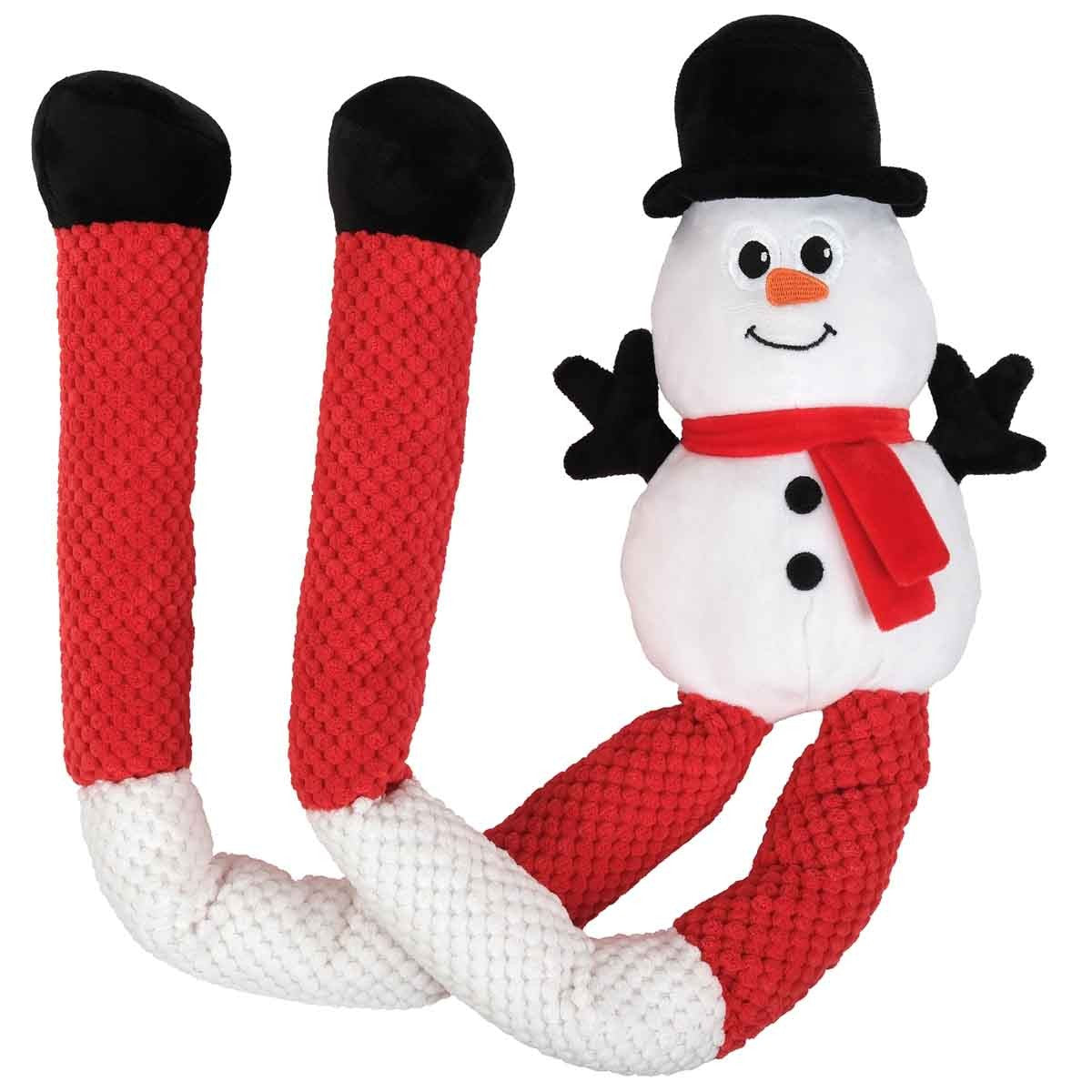 Petstock Christmas Snowman Long Leg Dog Toy