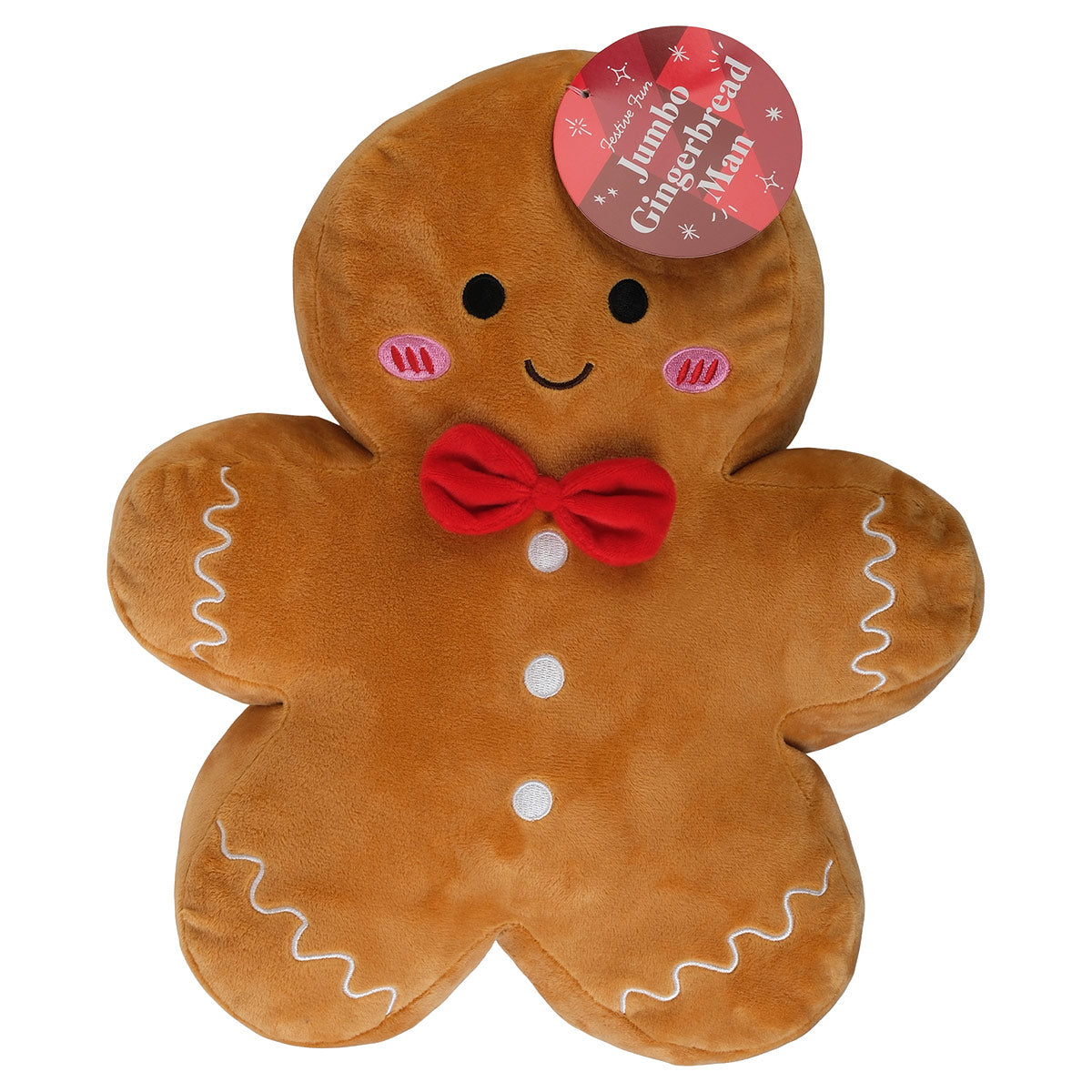 Petstock Christmas Jumbo Gingerbread Man Plush Dog Toy