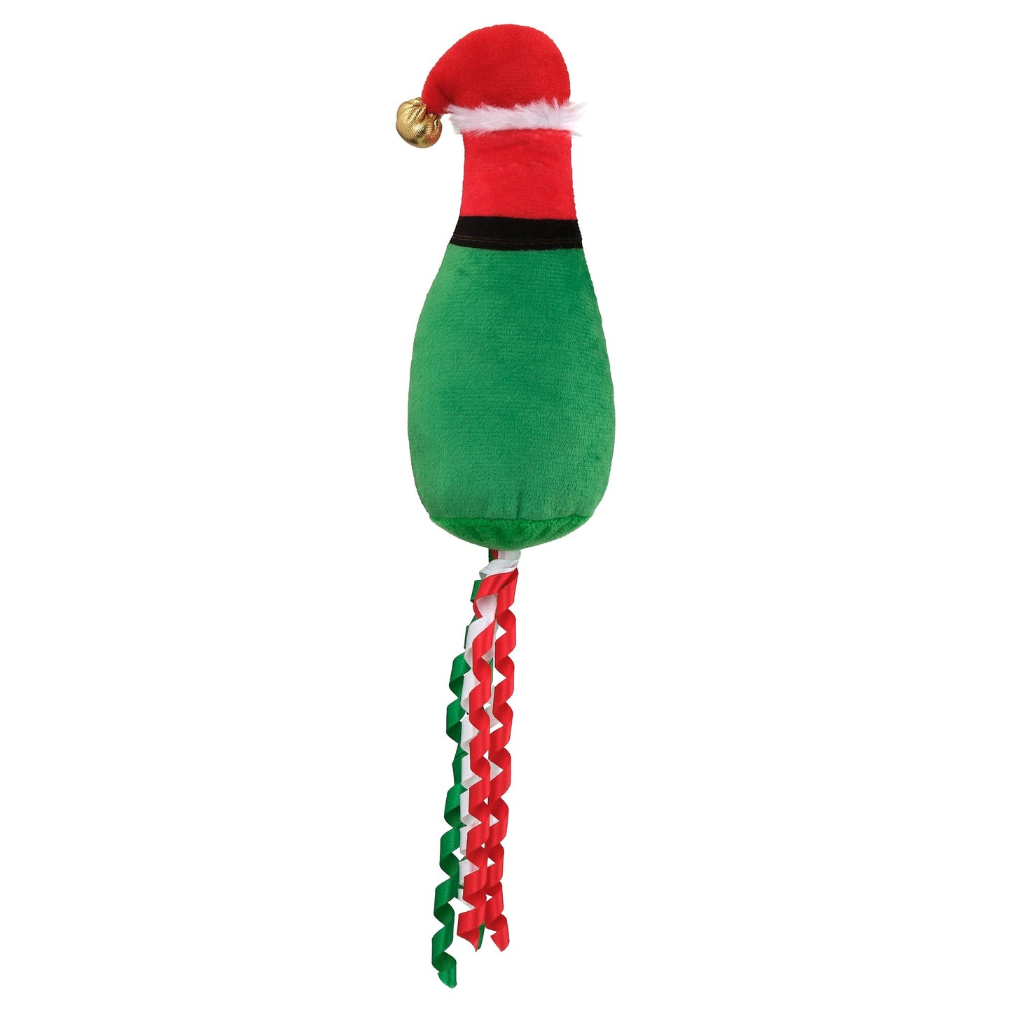Petstock Christmas Champagne Plush Trailer Cat Toy