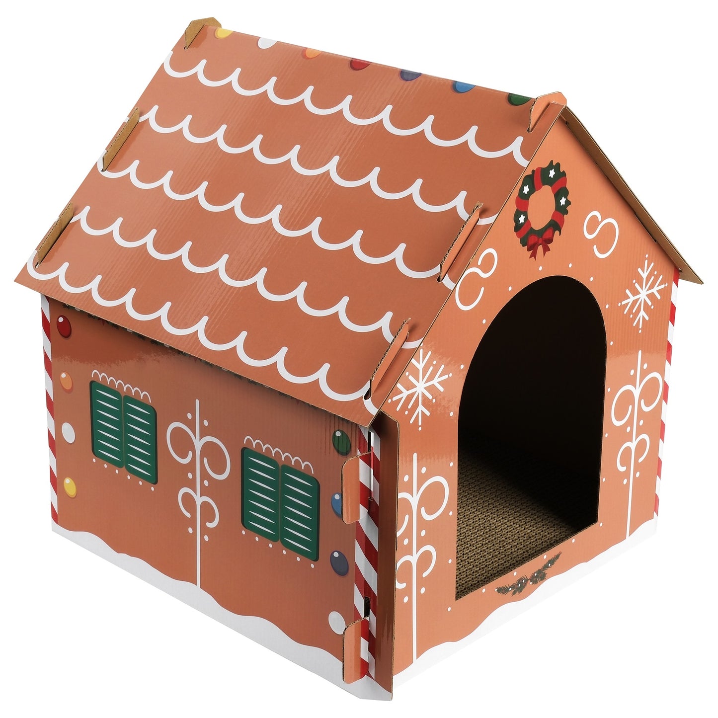 Petstock Christmas Gingerbread House Cat Scratcher Box
