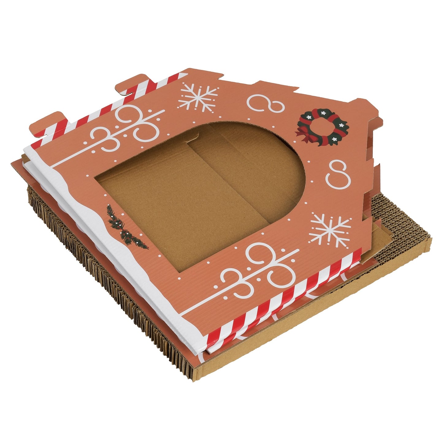 Petstock Christmas Gingerbread House Cat Scratcher Box