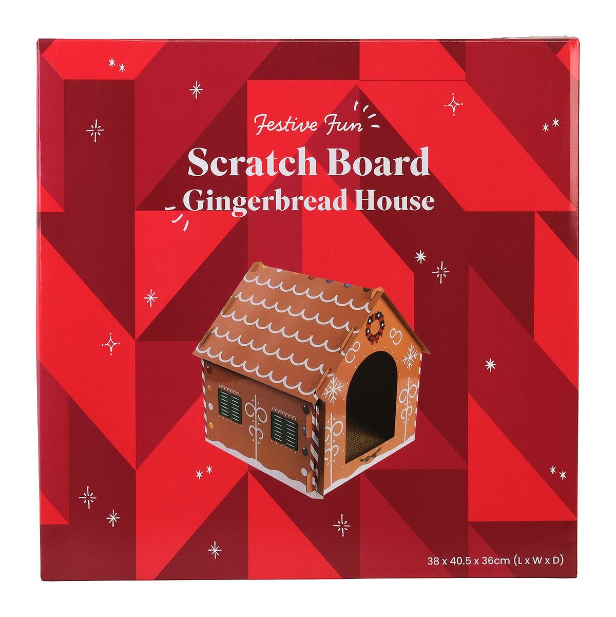 Petstock Christmas Gingerbread House Cat Scratcher Box
