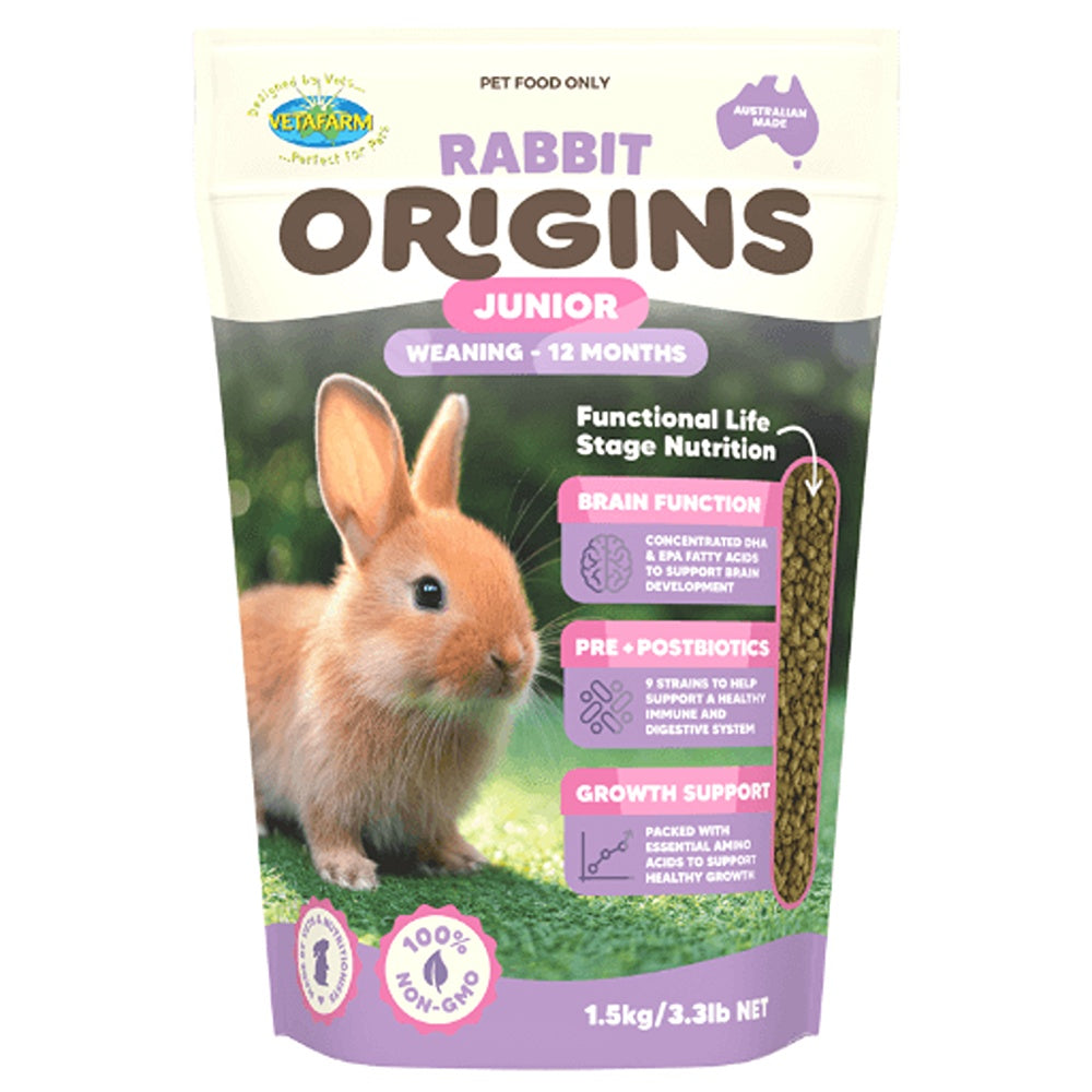Vetafarm Rabbit Origins Junior Pellet Food