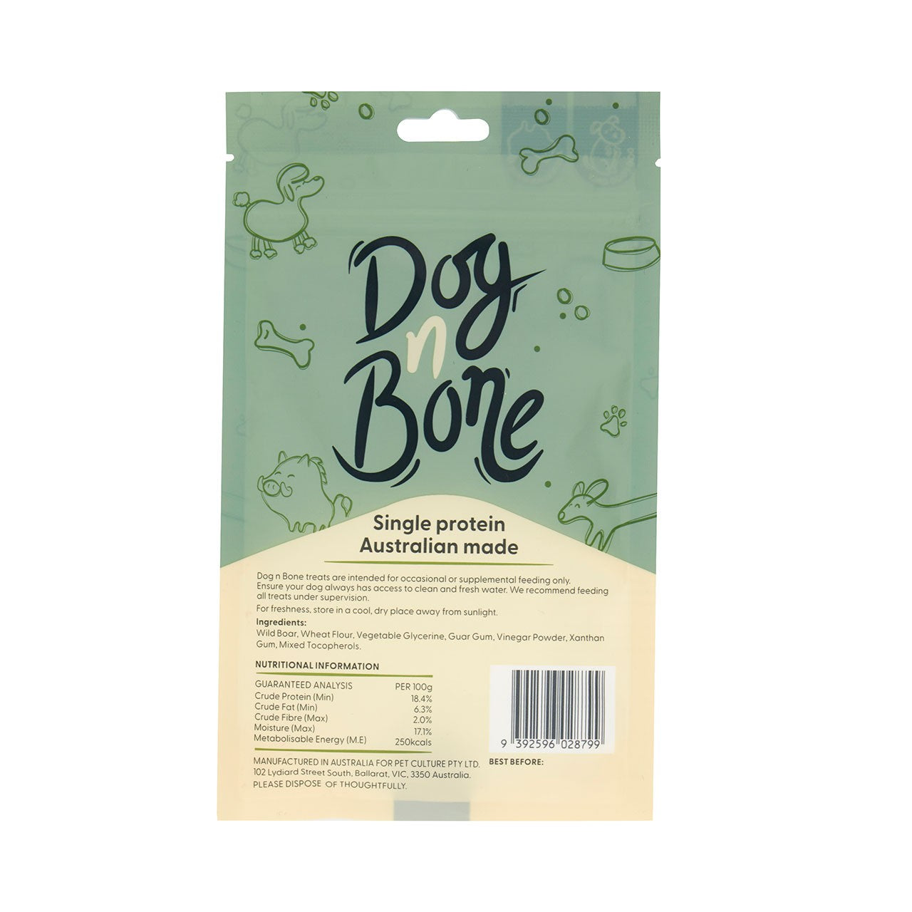Dog n Bone Wild Boar Straps Dog Treats