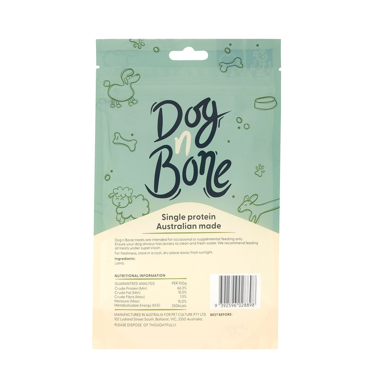 Dog n Bone Lamb Lung Dog Treats