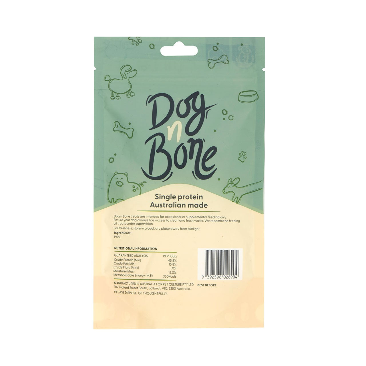 Dog n Bone Pork Ear Strips Dog Treats