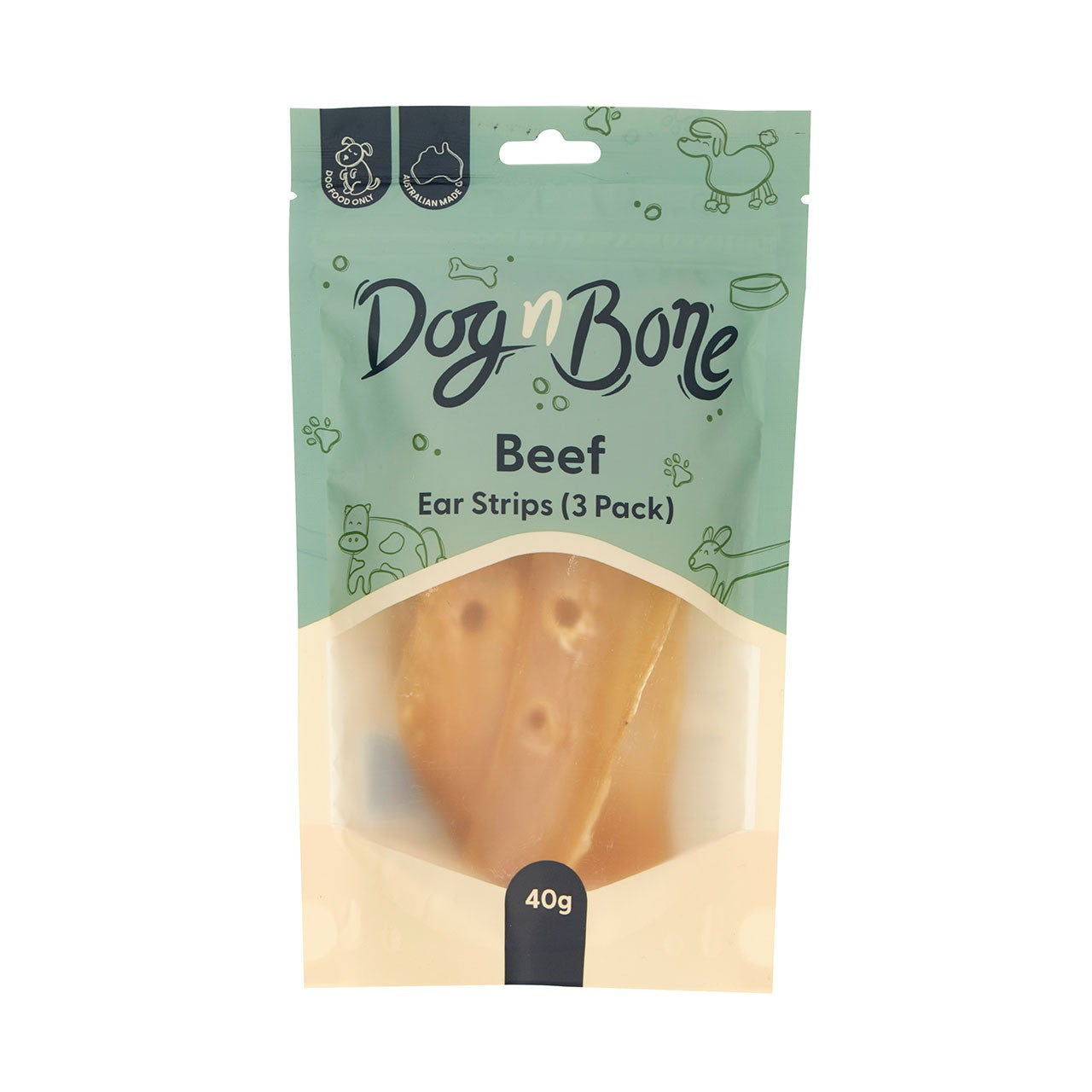 Dog n Bone Beef Ear Strips Dog Treats
