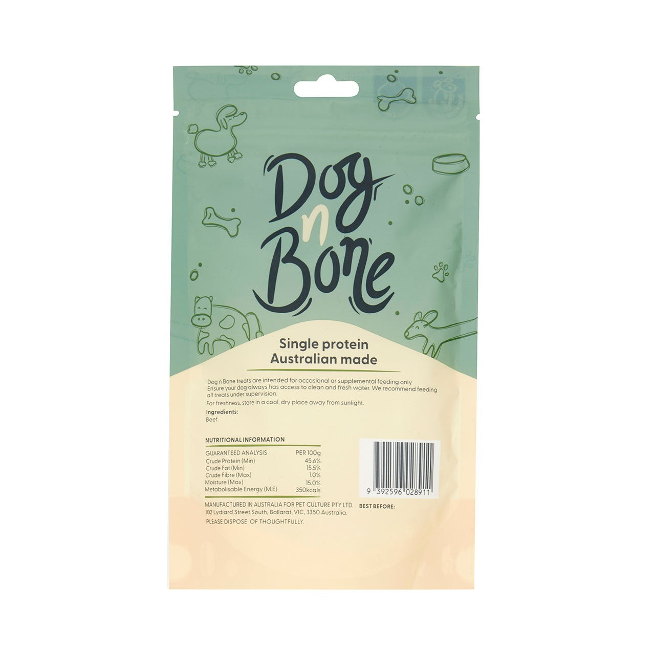 Dog n Bone Beef Ear Strips Dog Treats