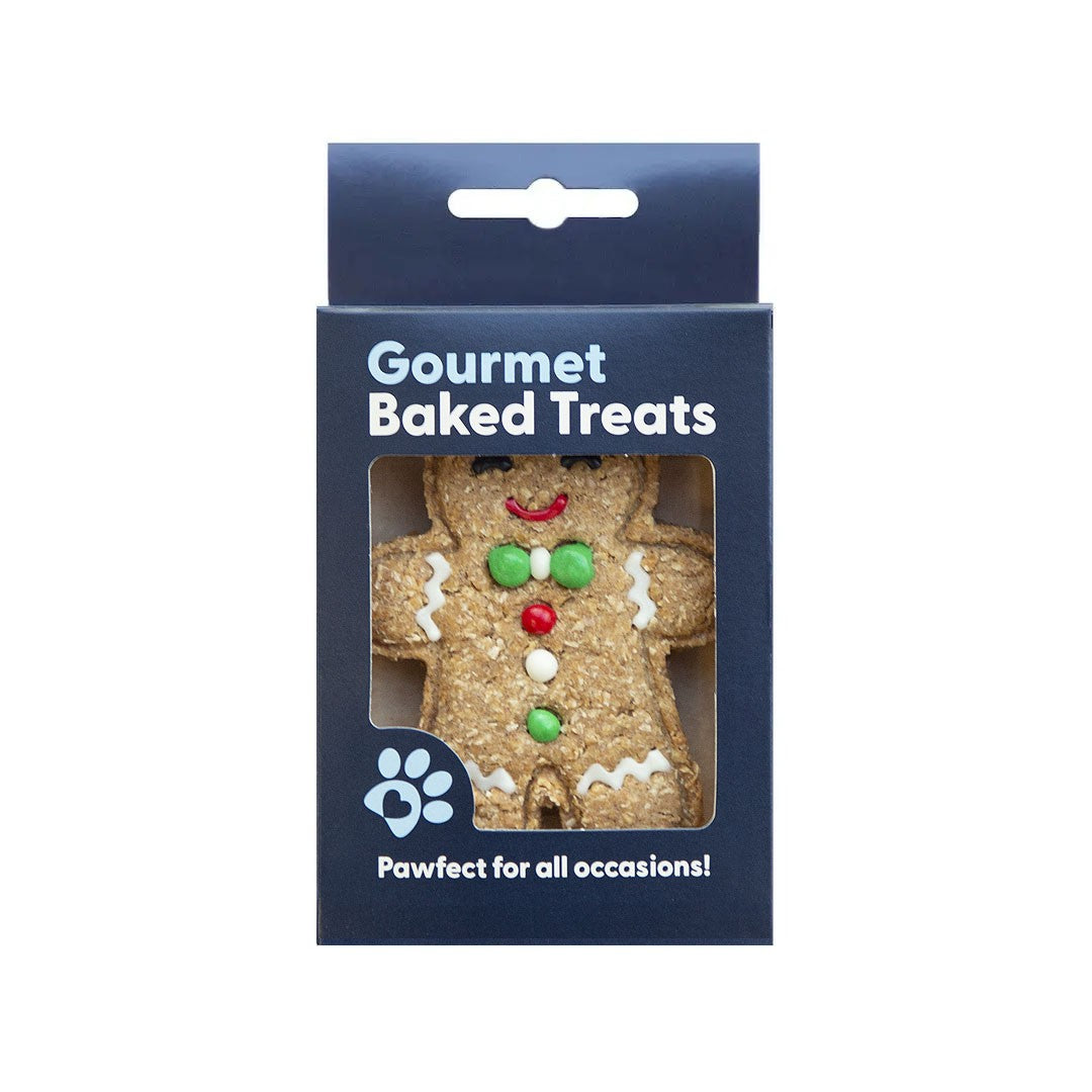 Gourmet Baked Gingerbread Cookie Dog Treat