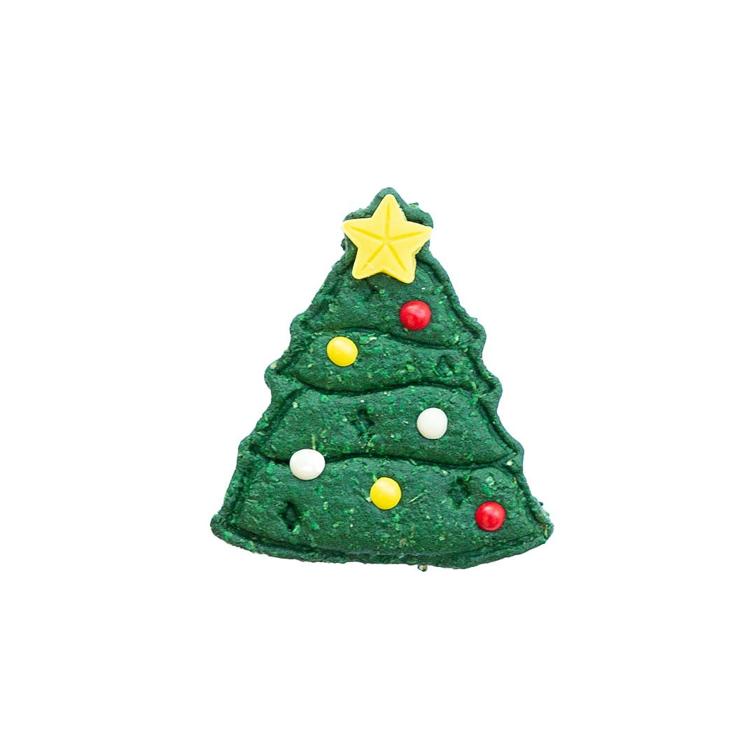 Gourmet Baked Christmas Tree Cookie Dog Treat