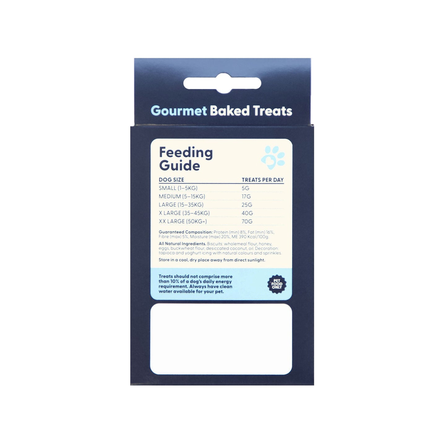 Gourmet Baked Snowman Cookie Dog Treat