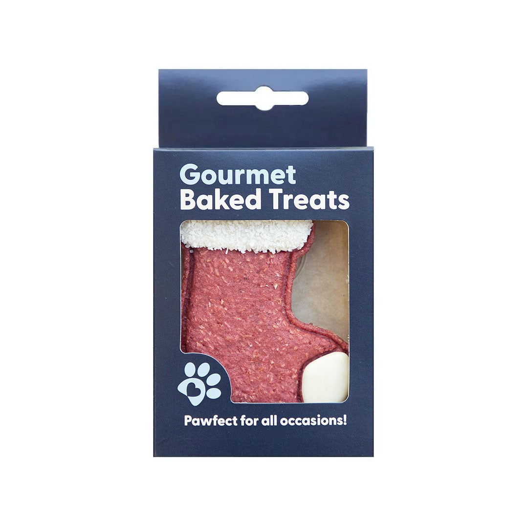 Gourmet Baked Santa Stocking Cookie Dog Treat