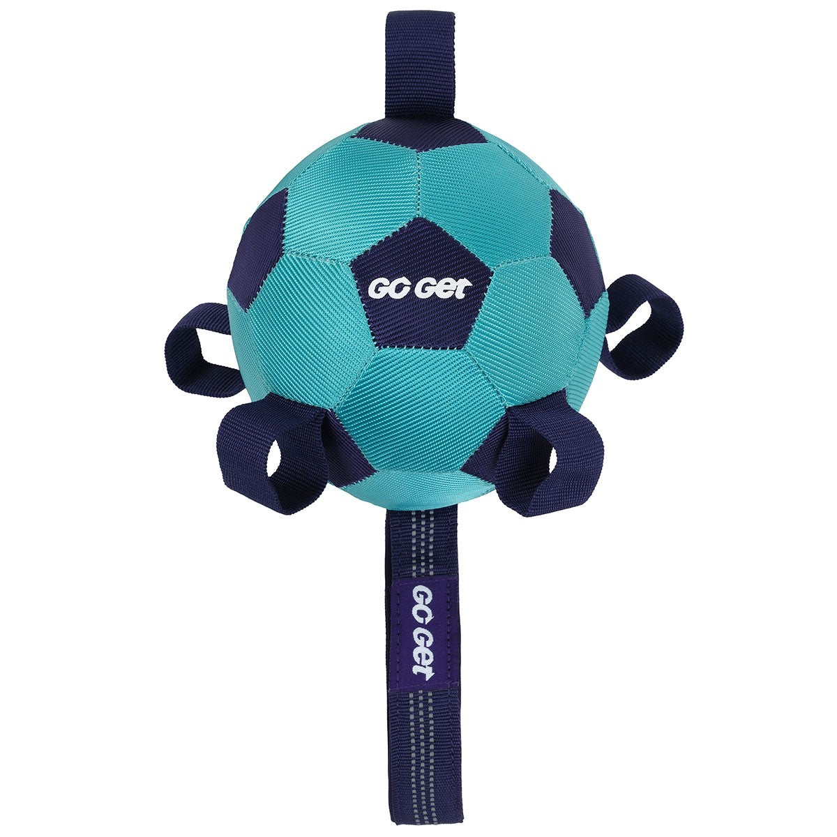 Go Get Grab Tabs Soccer Ball Dog Toy