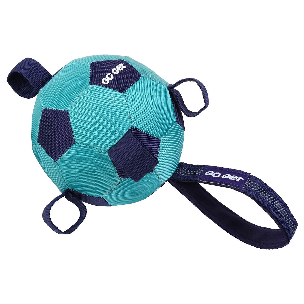 Go Get Grab Tabs Soccer Ball Dog Toy