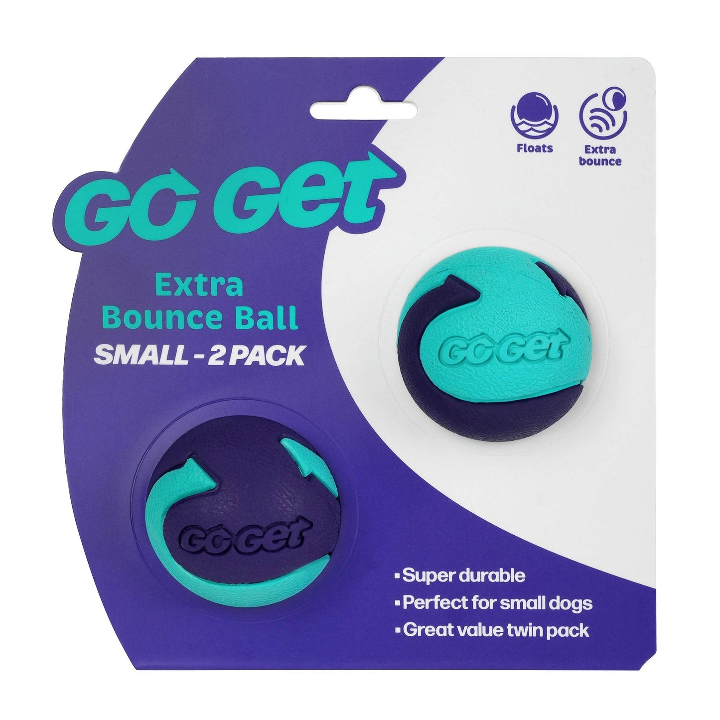 Go Get Extra Bounce Ball Dog Toy Small