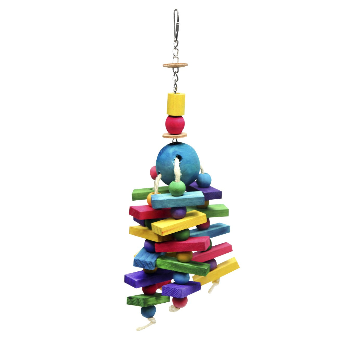 Avi One Colourful Blocks & Beads Bird Toy