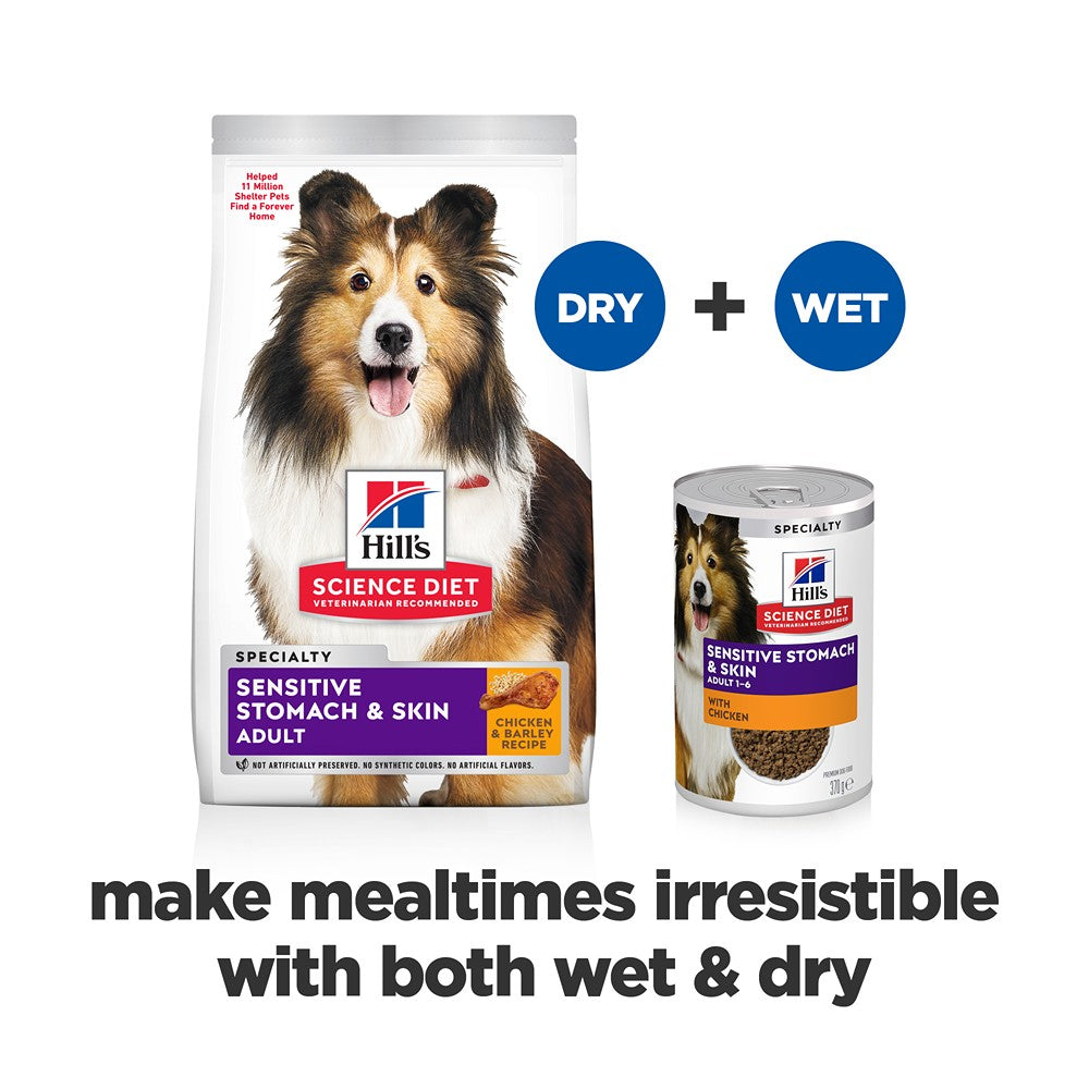 Hill's Science Diet Adult Sensitive Stomach & Skin with Chicken Canned Wet Dog Food