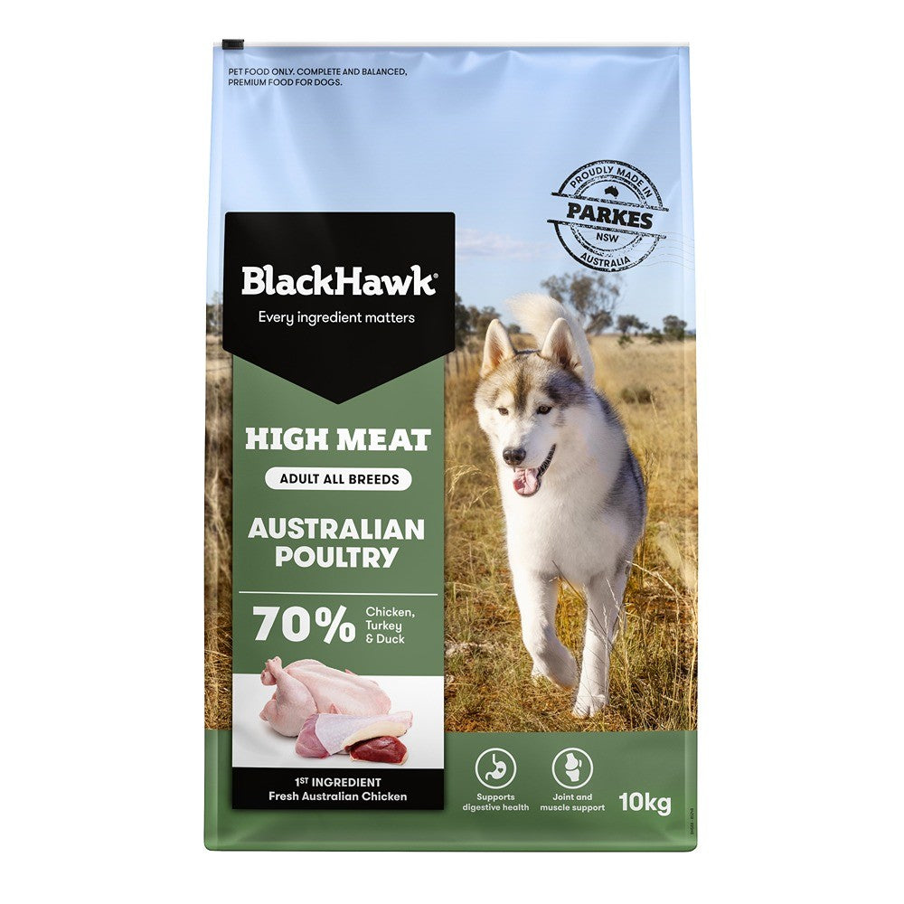 Black Hawk High Meat Australian Poultry Dry Dog Food