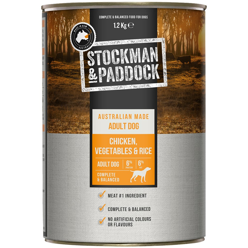 Stockman & Paddock Adult Dog Chicken with Vegetables & Rice Wet Dog Food