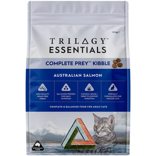 Trilogy Essentials Complete Prey Kibble Australian Salmon Dry Cat Food